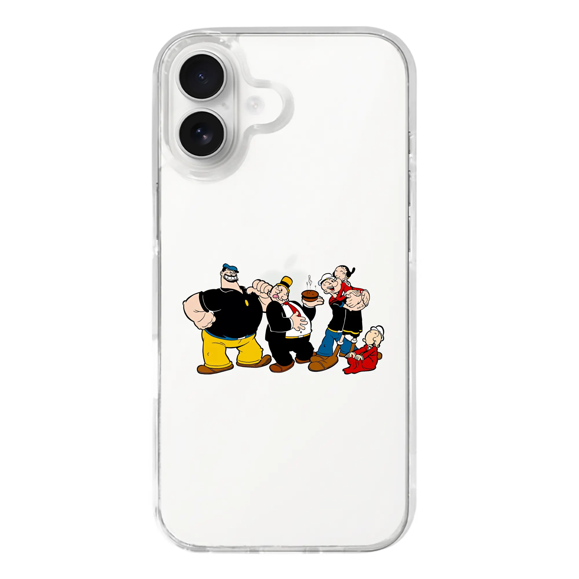 ポパイ グッズ ブルート - iPhone 17シリーズ 透明スマホケース – 薄型・耐衝撃・精密フィット保護カバー